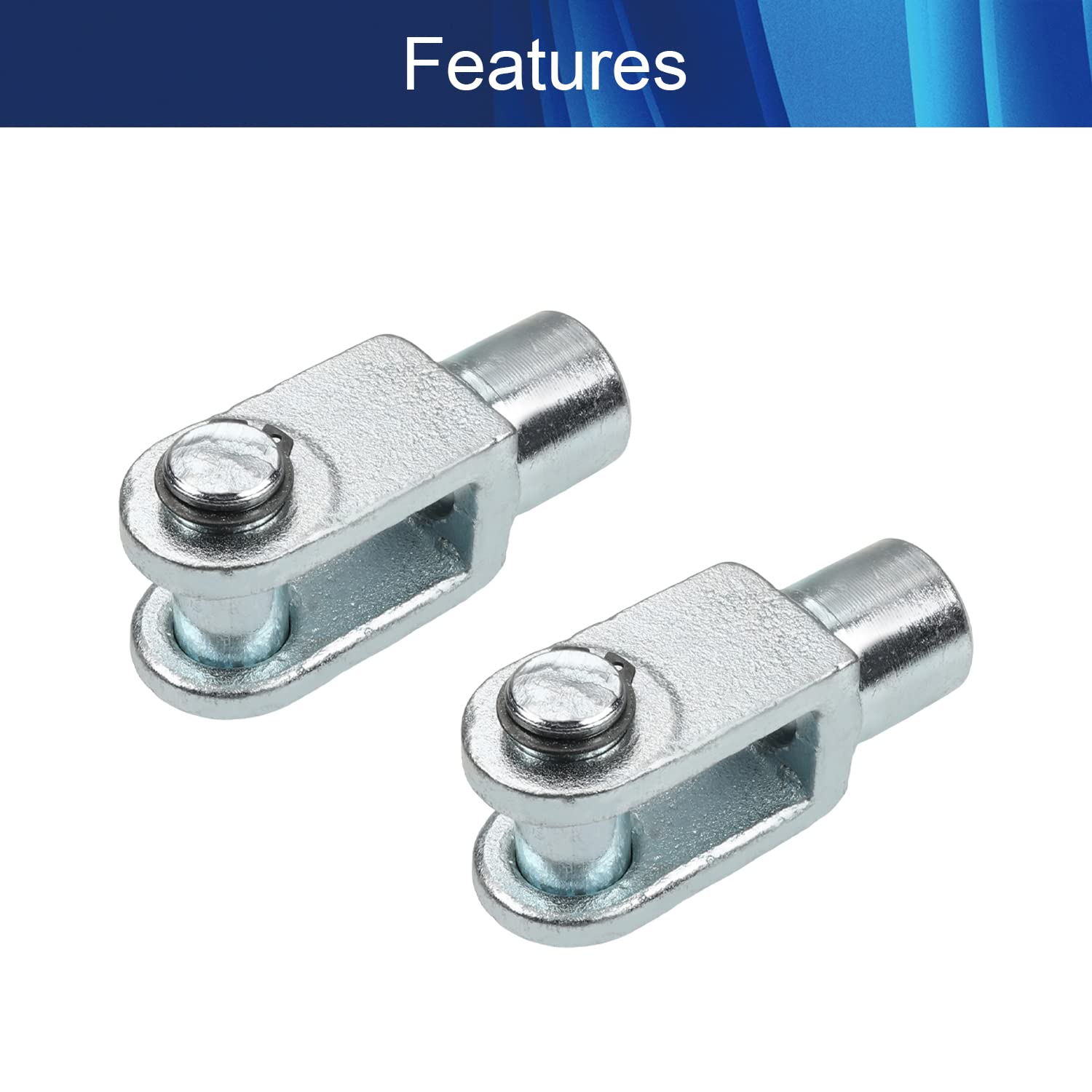 Aicosineg 20mm/0.79 Inch Y Joint Air Cylinder Rod Clevis End M20