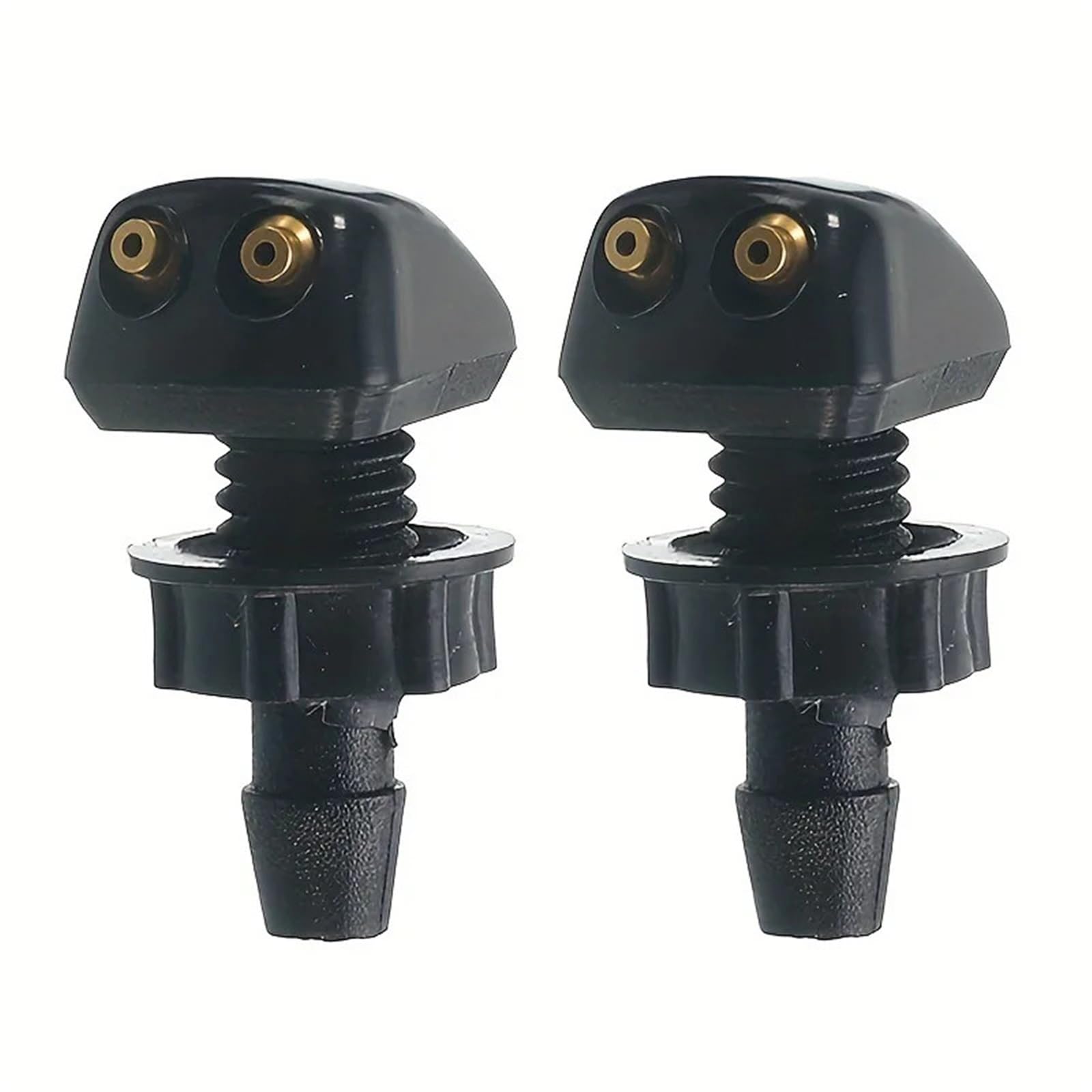 Pacgydk 2Pcs Car Windshield Nozzles Car Windshield Wiper Washer Spray Nozzle Fits Most Models Adjustable Dual Holes(2Pcs)