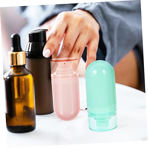 Miniatura 5 de FRCOLOR 2 botellas de loción para lociones y cremas botella de aseo de viaje, dispensador de loción sin aire, botellas de maquillaje, botella de