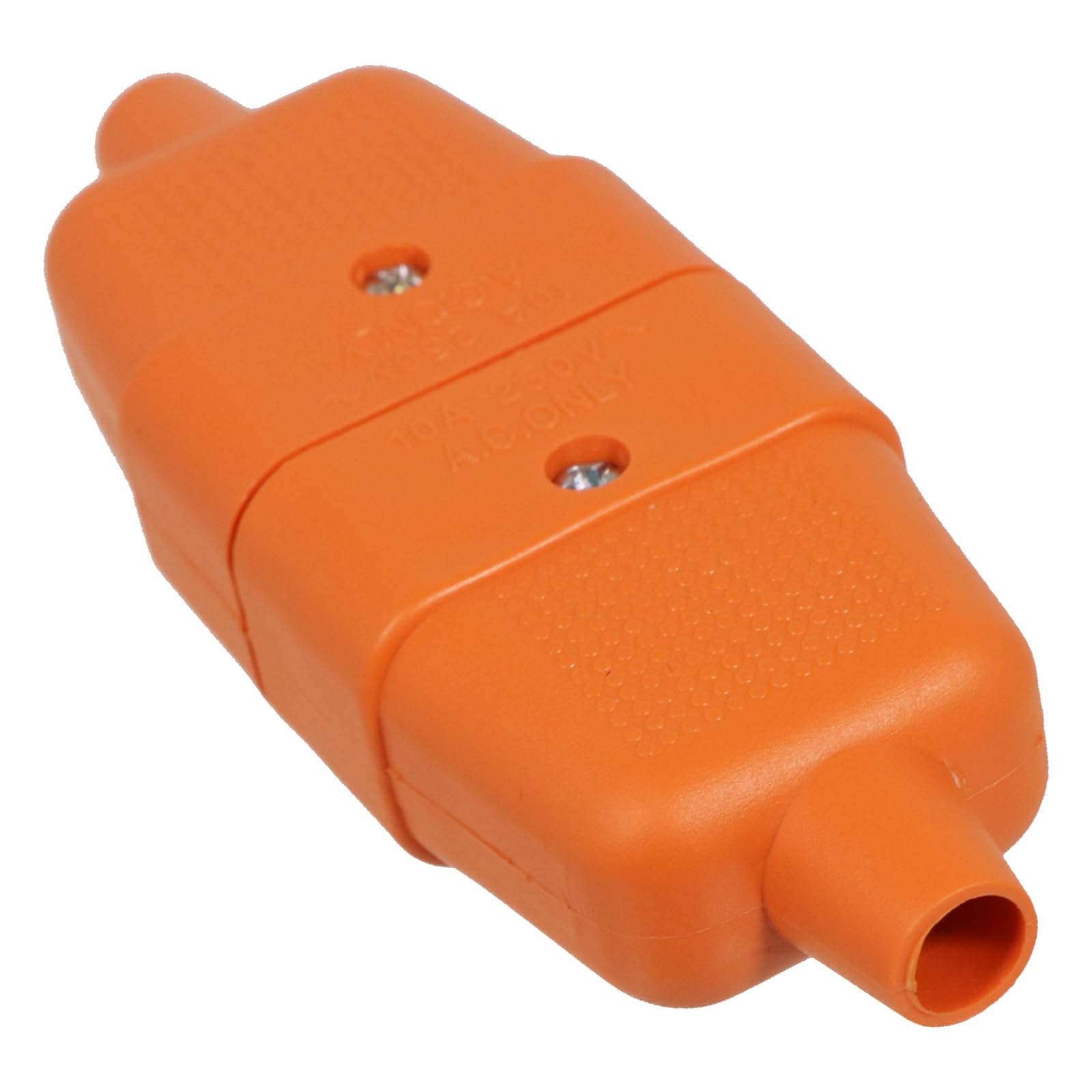Spares2go Extensión de reparación de cable y enchufe de plomo de 20 metros + conector de acoplamiento de 2 pines de núcleo para cortacésped, desbrozadoras, cortasetos (20 m)