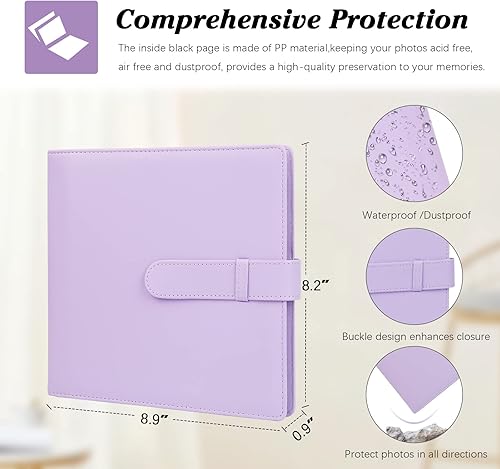 Vista 11 de Álbum de fotos de 288 bolsillos para cámara Fujifilm Instax Square SQ1/SQ6/SQ10/SQ20, Kodak Mini 3 Square, Mini Shot 3 Square, Mini Shot 3 Square