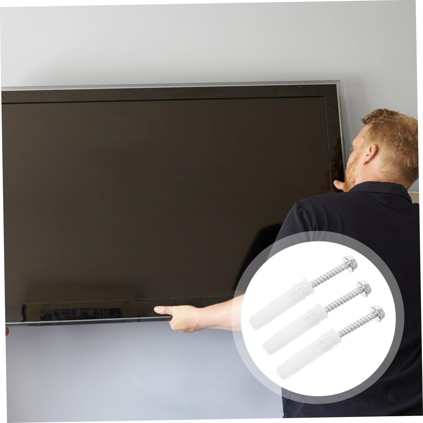 SOLUSTRE 50 Juegos De Accesorios De Montaje De Tv Clavos Para Colgar Fotos Anclajes De Pared De Yeso Tornillos De Hormigón Anclajes De Pared De Alta Resistencia Anclajes De Tornillo