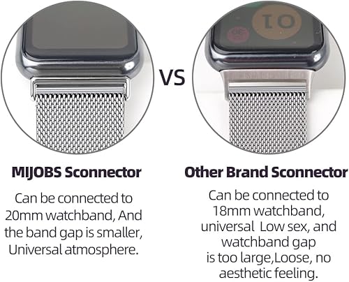 Miniatura 4 de MIJOBS Correa compatible con Huawei Watch Fit Smartwatch de acero inoxidable, correa de reloj de metal para accesorios de reloj