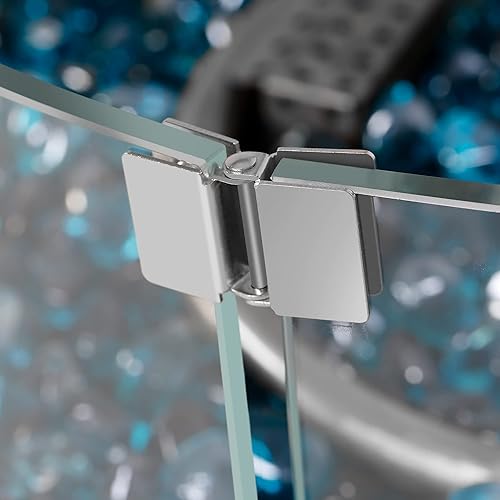 Miniatura 5 de BALI OUTDOORS Protector de viento para hoguera, vidrio templado transparente resistente y duradero, vidrio redondo para fogata de propano de 20 x 20