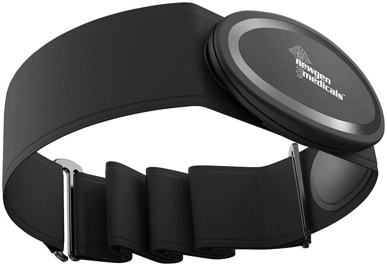 newgen medicals Sport Brustgurt: Smarter Brustgurt mit Herzfrequenz-Sensor, ANT+ und Bluetooth (Sport-Herzfrequenz-Brustgurt, Pulsmessergurt, Schrittzähler)