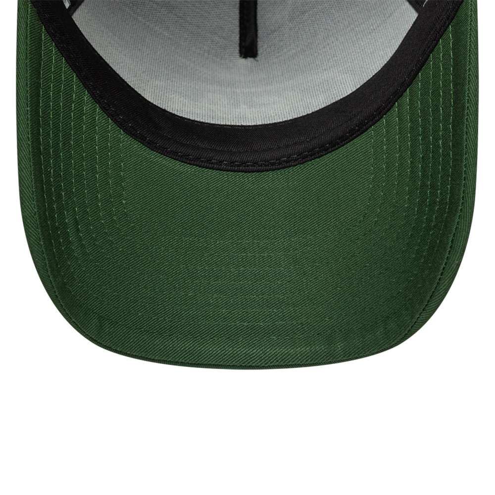 New Era 9Forty - Cappello da baseball ovale con toppa in schiuma, per adulti, colore: verde scuro