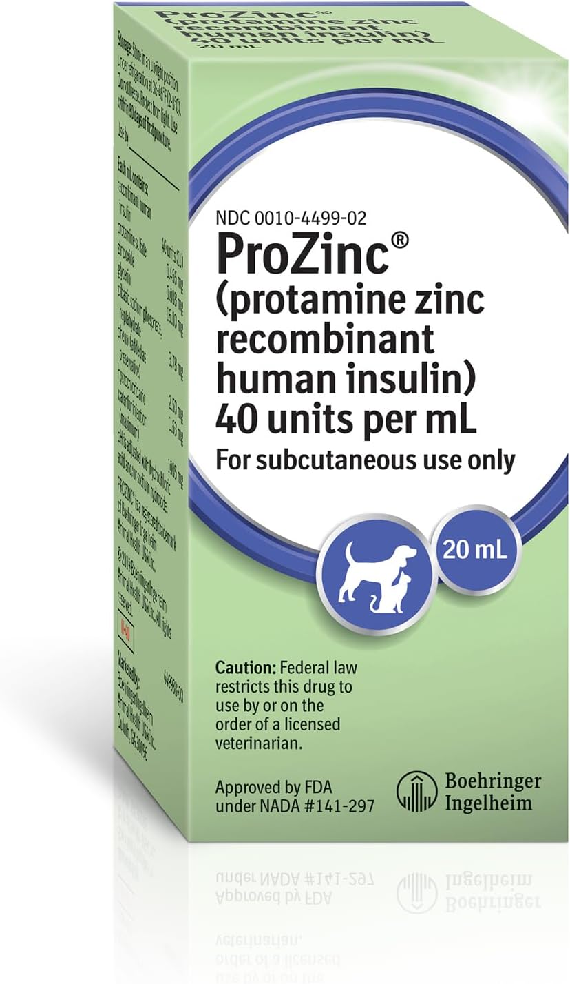 PROZINC® (protamine zinc recombinant Human Insulin) U-40 for Dogs and Cats, 20 mL