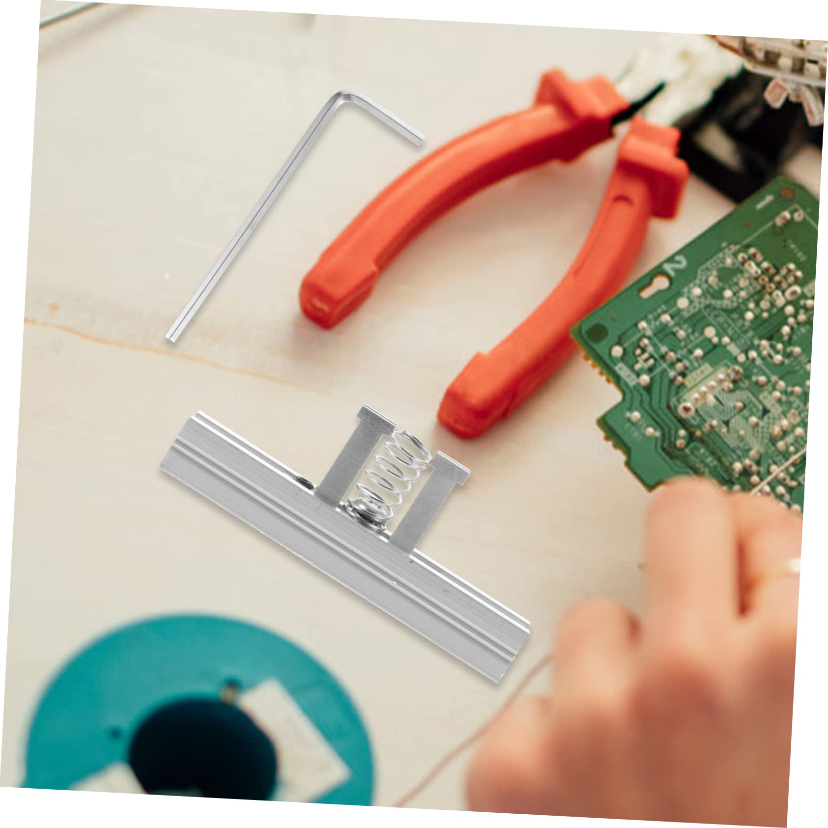 Mipcase 3pcs Reballing Rework Station Kit Aluminum Alloy Stencil Holder for Electronics