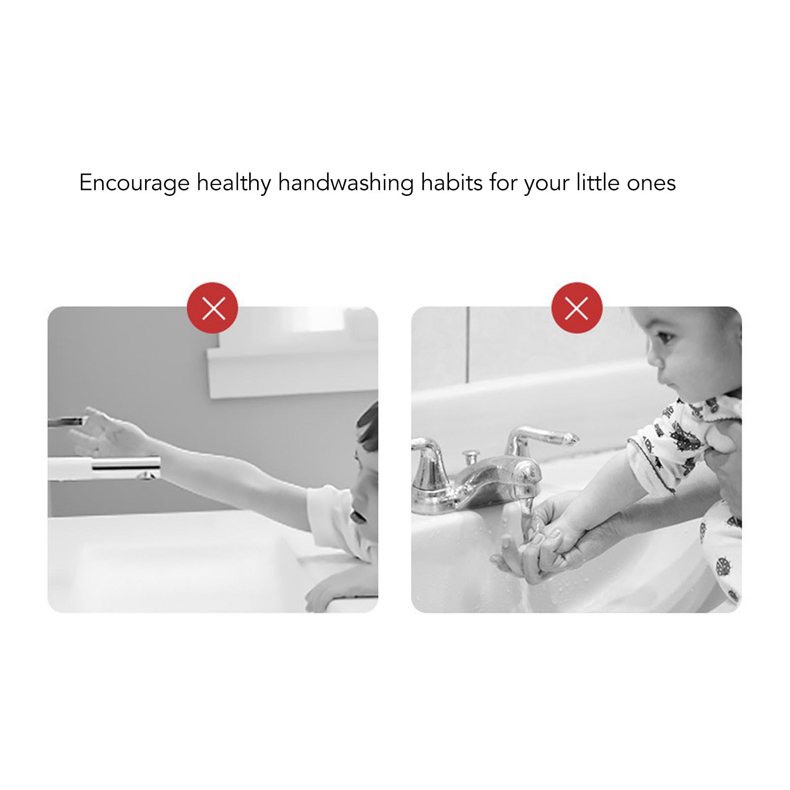 ZJchao Rallonge de Poign e d vier pour Enfants Solution Amusante et ducative pour l Autonomie au Lavage des Mains Compatible avec la Plupart des Robinets