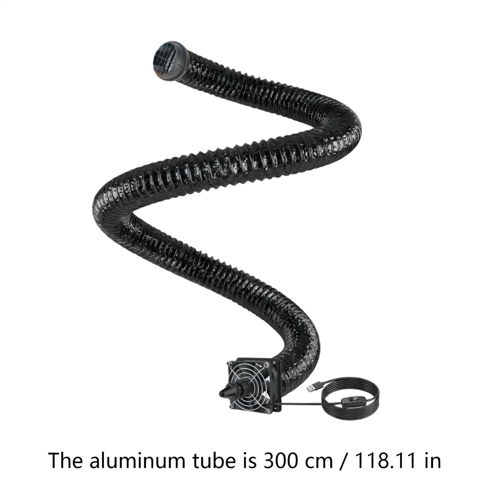 Estensione ugello di ventilazione per auto, 3 metri, resistente al calore, universale, tubo AC per il sedile posteriore, per bambini, animali domestici, SUV, berlina, pickup, furgoni, rimorchi, viaggi