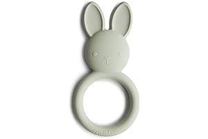 Mushie Silicone Baby Bunny Teether Toy
