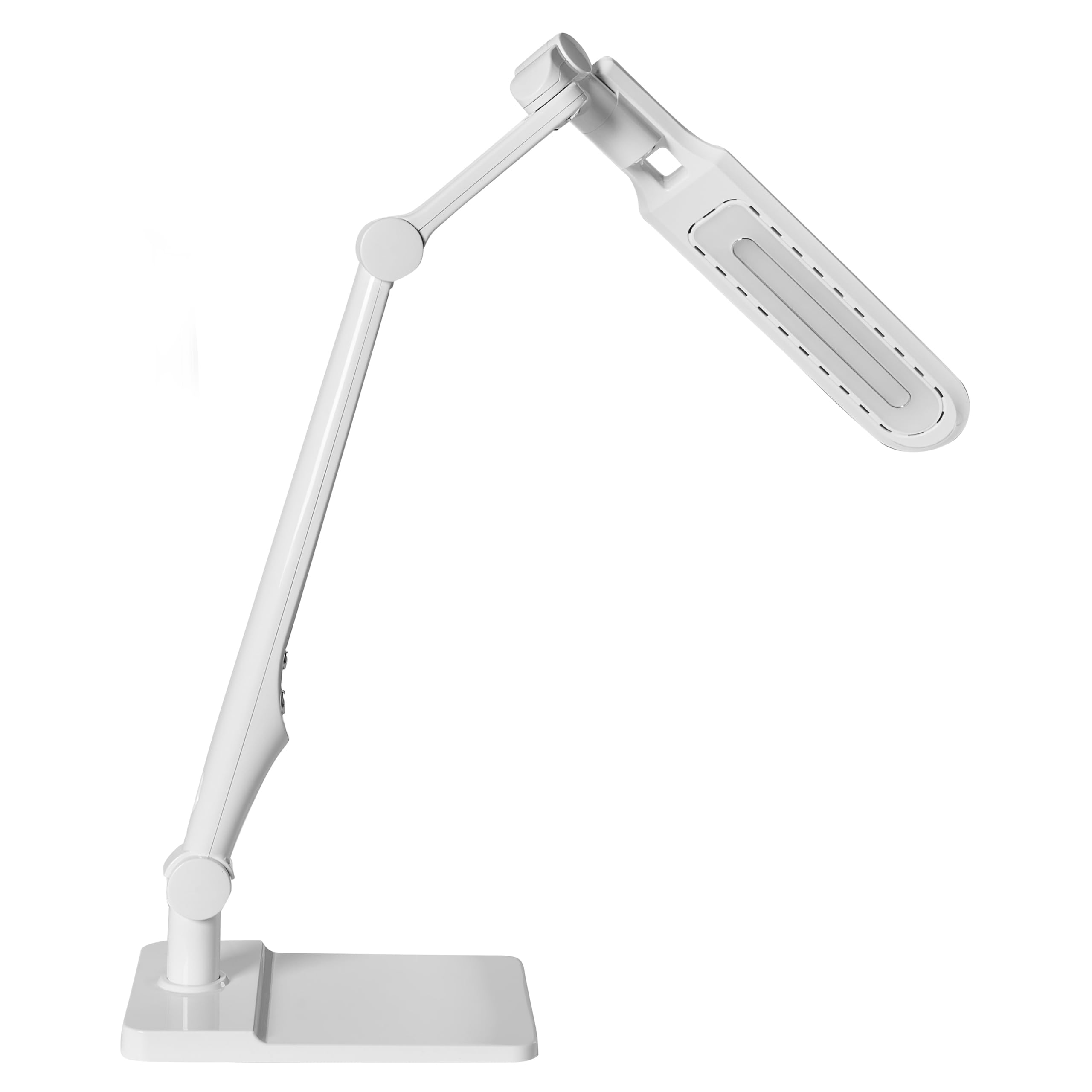 Beliani Schreibtischlampe LED weiß verstellbar dimmbar modern für Homeoffice Pegasi
