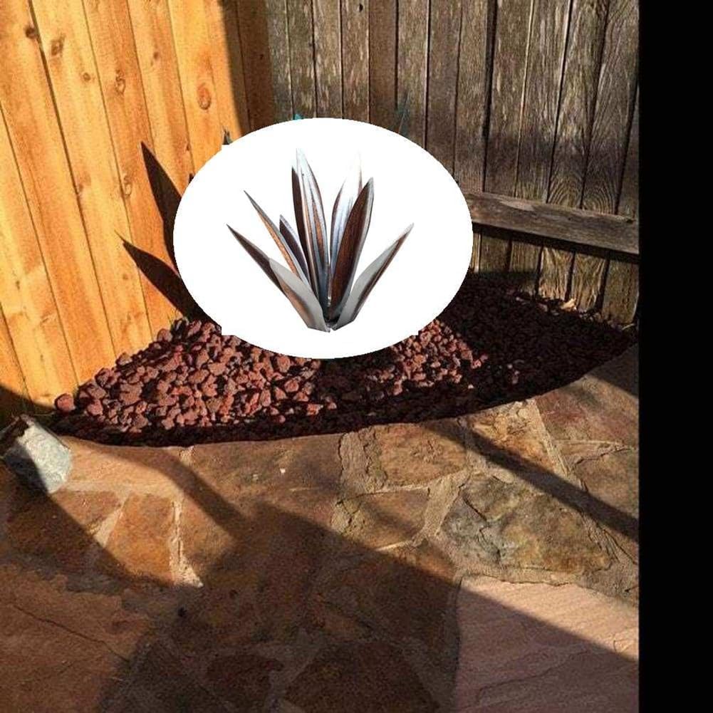 1 Sztuk Rustykalna Rzeźba Rustykalna Ręcznie Malowana Metalowa Agawa Ogród Yard Art Decoration