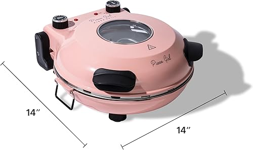 Miniatura 6 de Horno de pizza crujiente de PIZZA GIRL Elegante horno eléctrico para pizza portátil de interior, encimera de pizza interior de 12 pulgadas, máquina