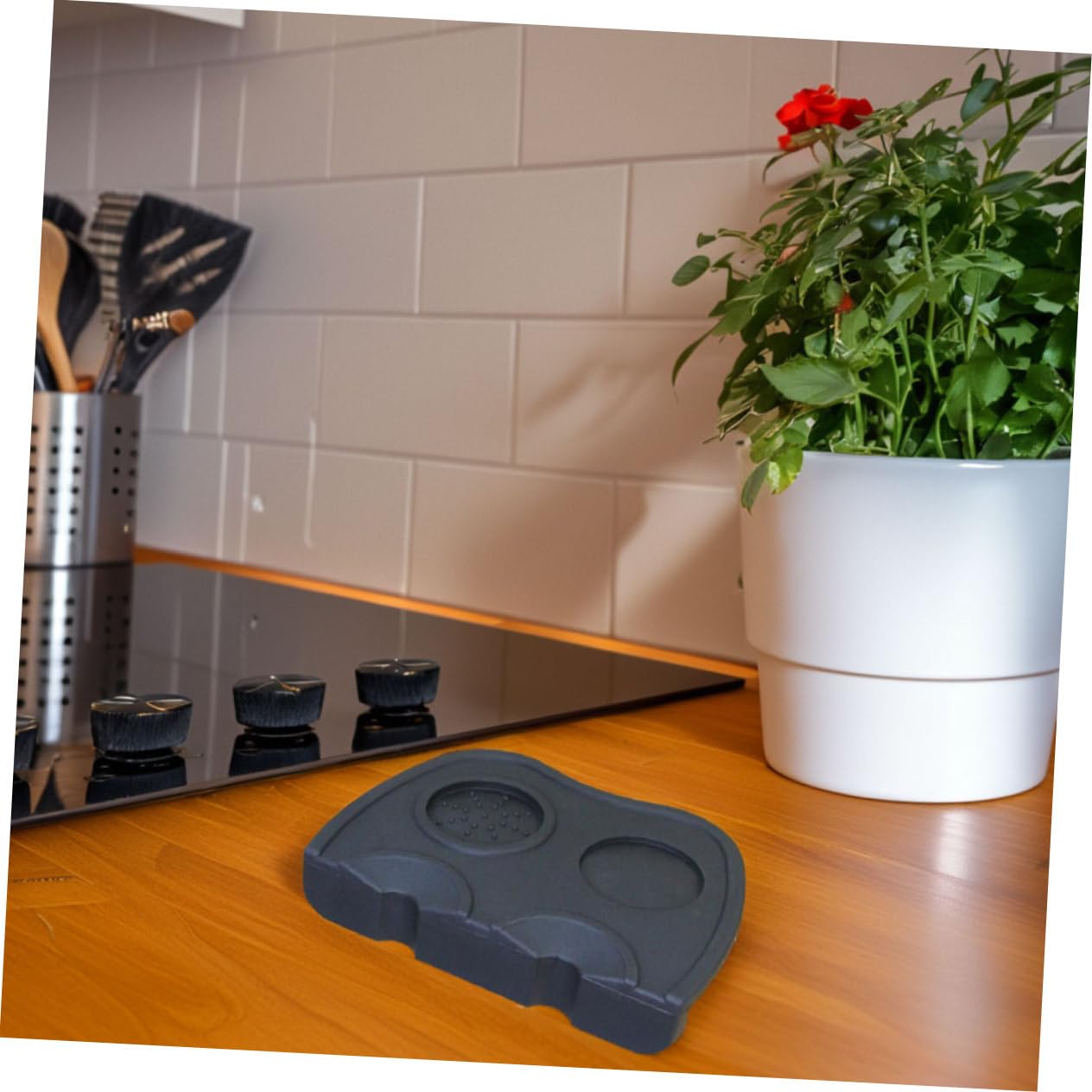Tappetino Tamping per Espresso Antiscivolo in Silicone 2 Pezzi