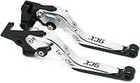Vista 26 de Palancas de freno de embrague extensible ajustable para motocicleta Yamaha XJ6 N XJ6 para desviación 2009 2020 2019 (color : 3)