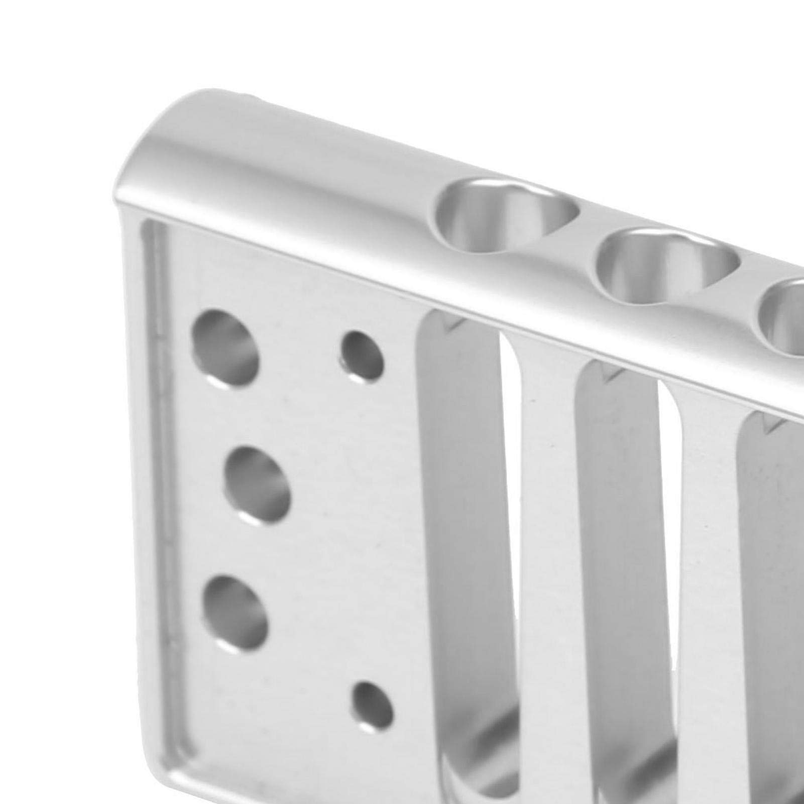 Trou Rond, Alliage d'aluminium, Peigne Harmonica pour HOHNER, Peigne Harmonica, Surface polie, pour HOHNER Special20(Silver)
