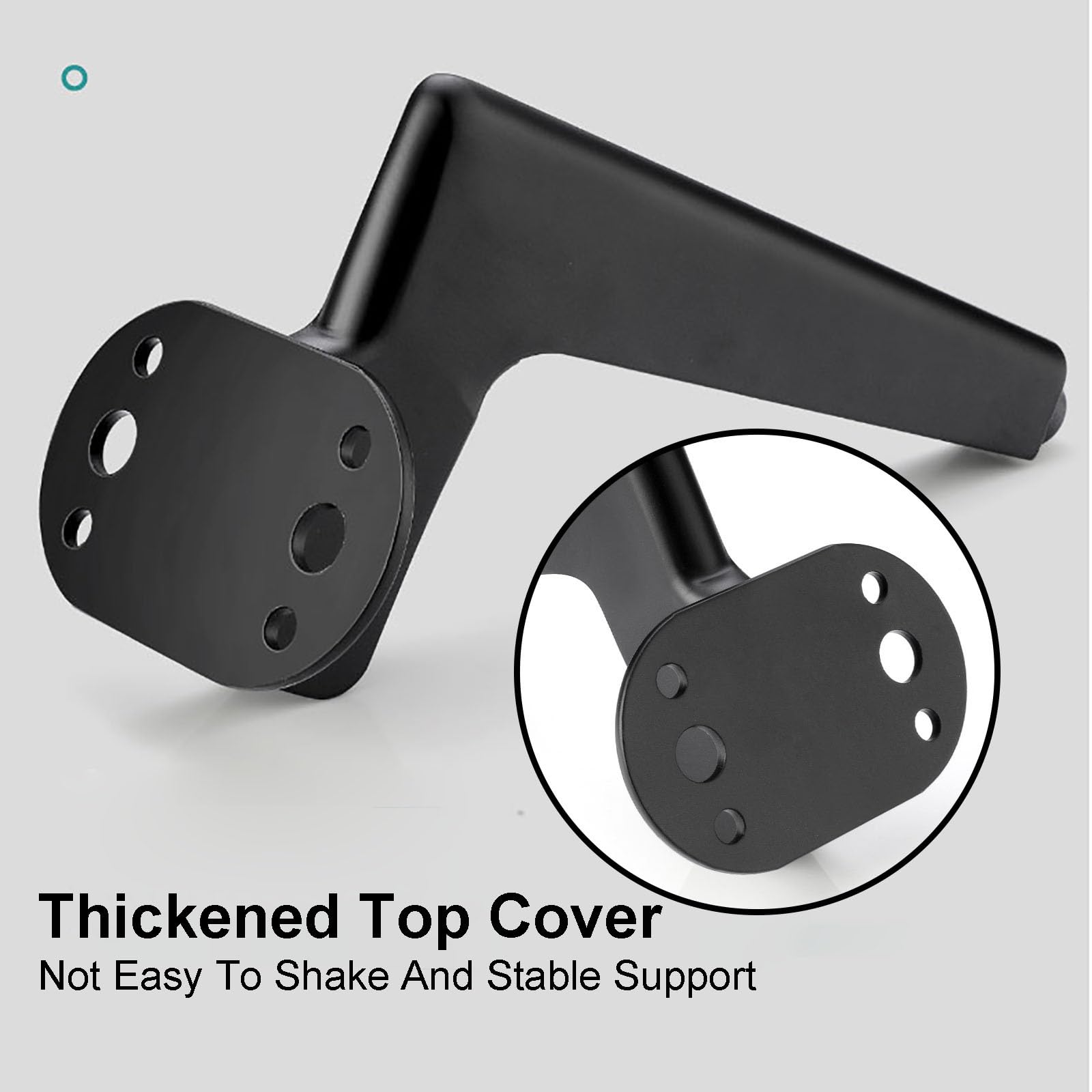 Piedini per Mobili in Metallo Ispessito con Poggiapiedi in PP Gambe per Mobili Set di 4 Piedini per Mobili Silenziose in Metallo per Divani Sedie Tavoli(Negro,15cm/6in)