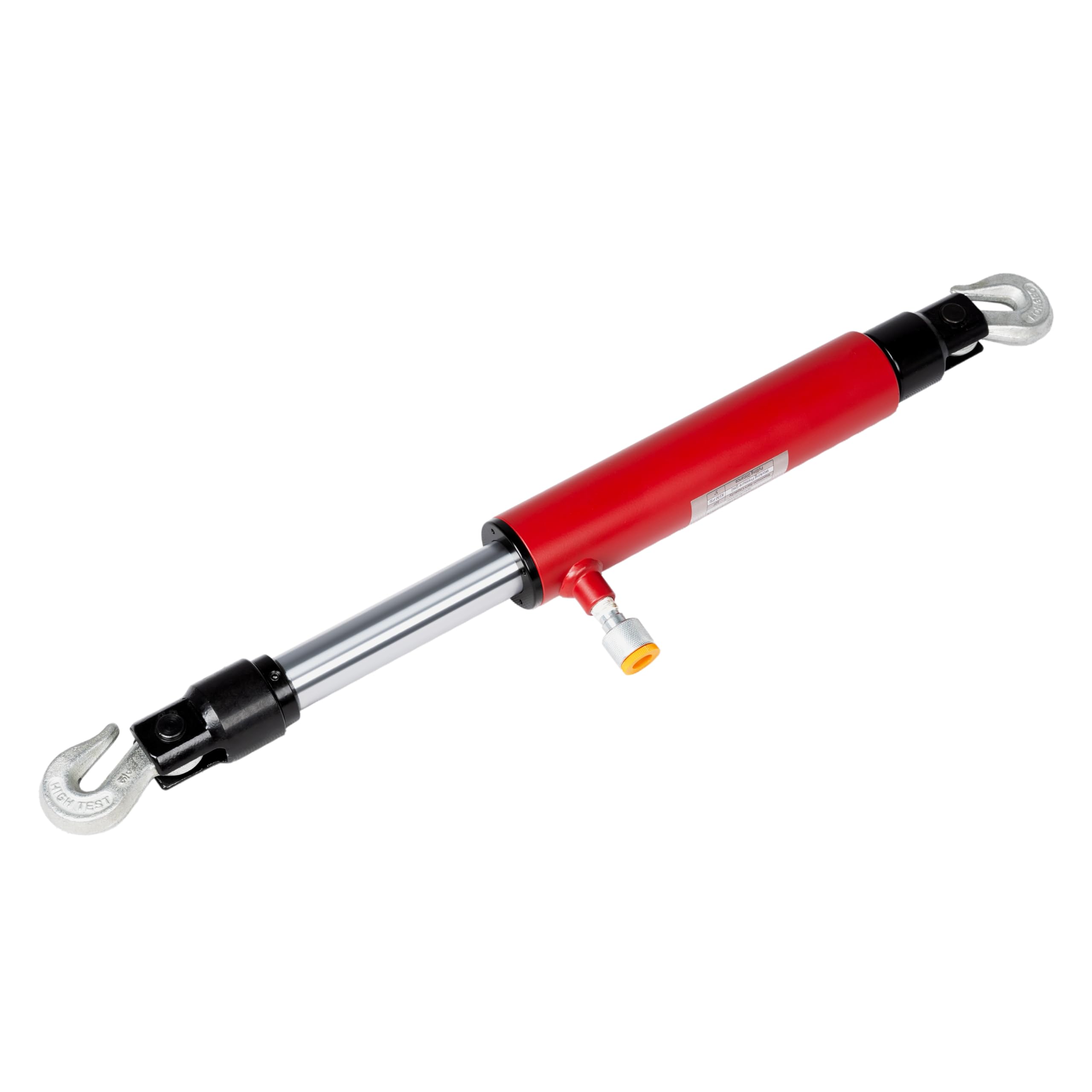Maxority 10-tonowy 66 cm drążek do ramy Porta Power Body Shop narzędzia z obrotowym haczykiem, czerwony