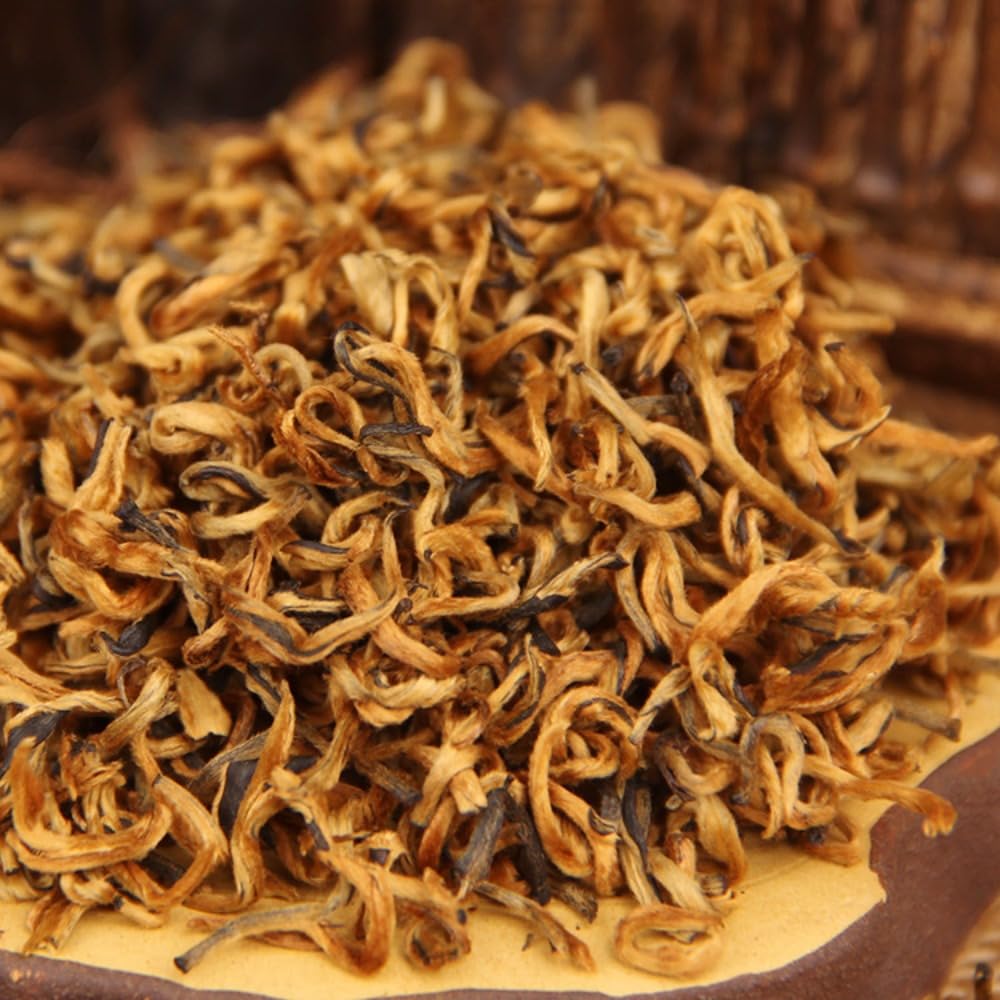 Czarna Herbata Yunnan Kong Fu Dianhong Golden Buds 100g Miodowo Pachnąca Luźna Liściasta