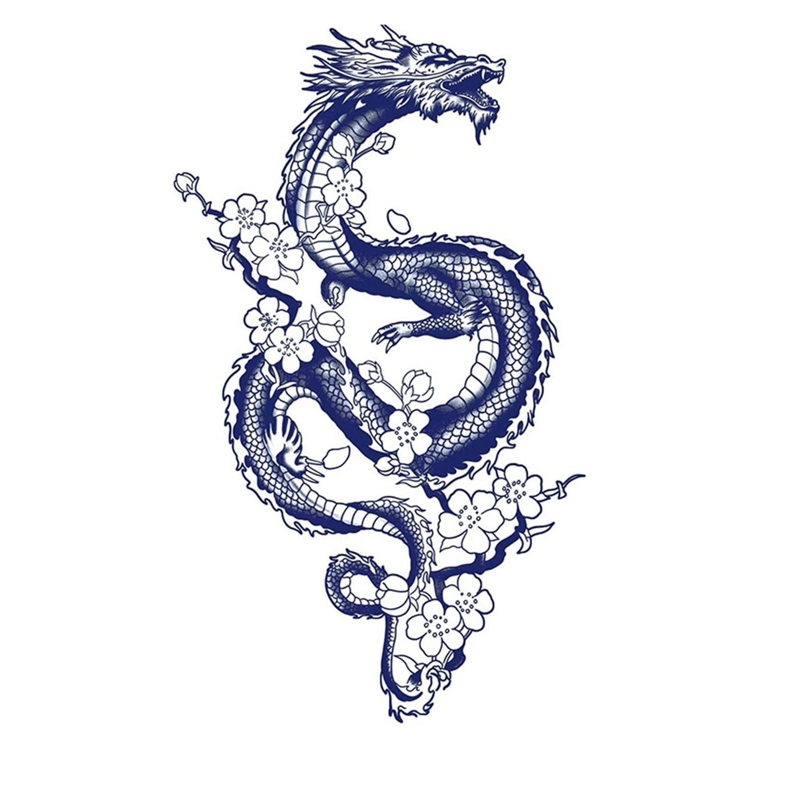 Tatouage Temporaire Dragon <br> Japonais main image 0