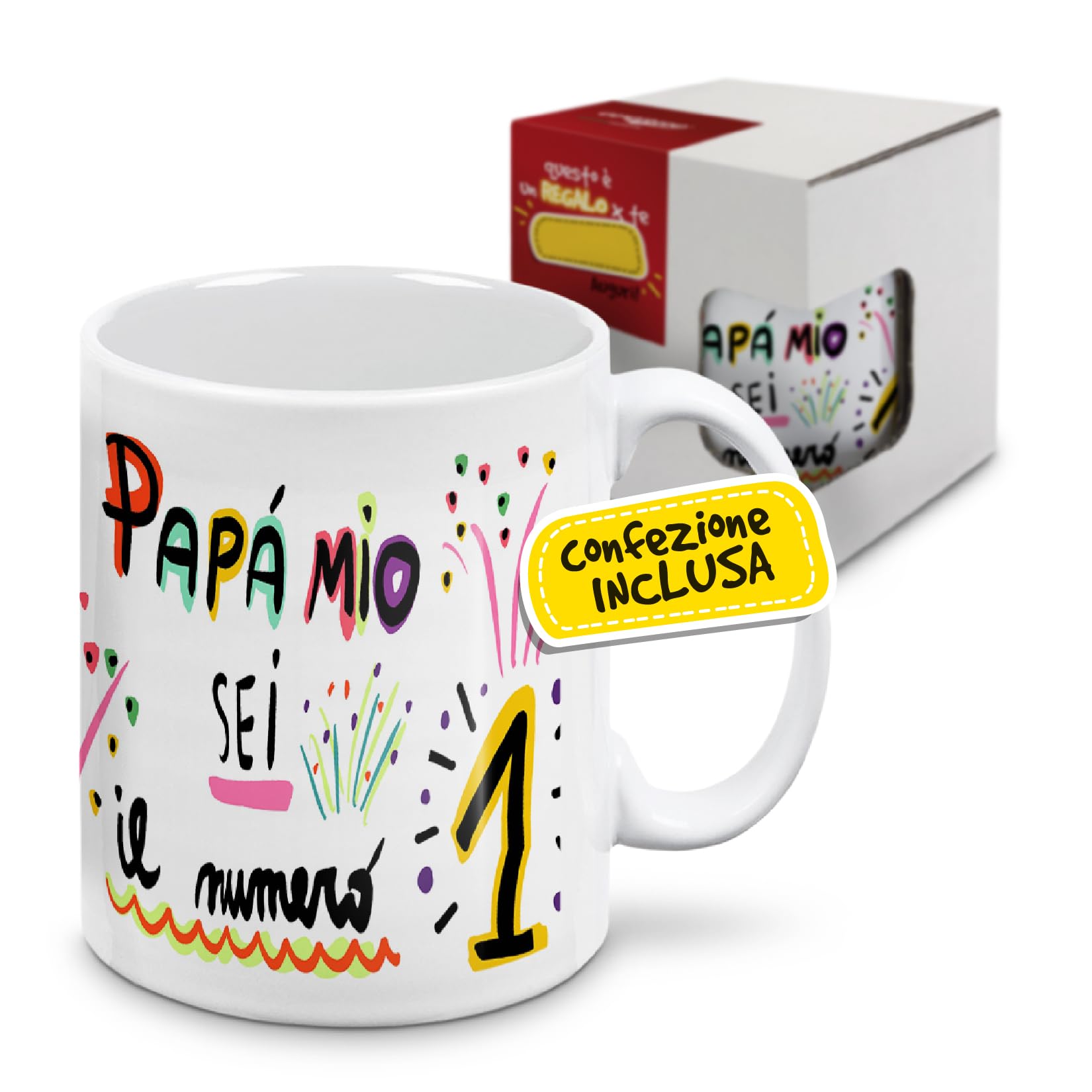 Tazza per papà papà / Tazza per papà in ceramica, regalo per la tazza idea regalo per la festa del papà del nuovo papà - Italia