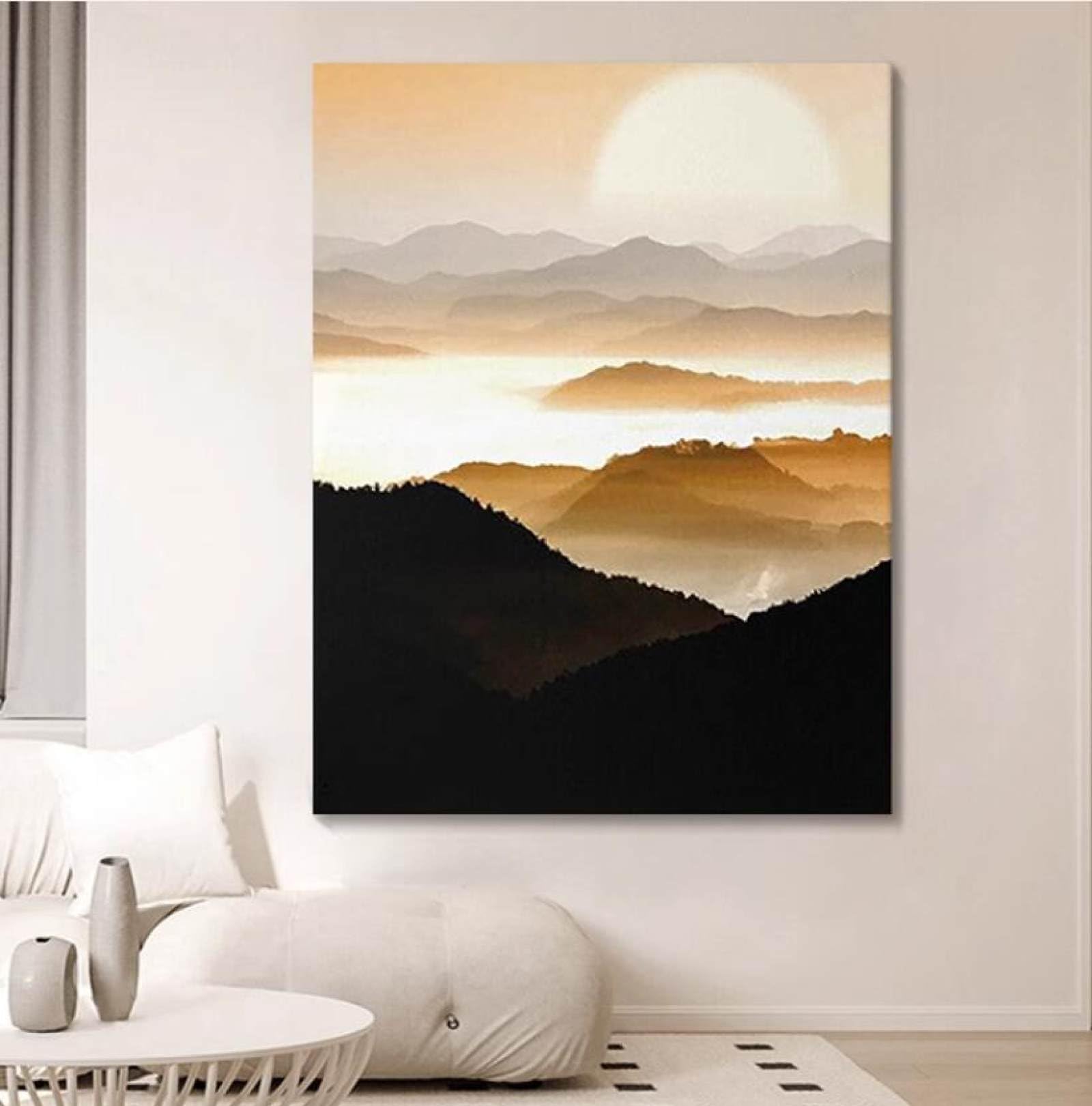 Peinture à l'huile sur toile peinte à la main, grand tableau abstrait pour salon haut de gamme