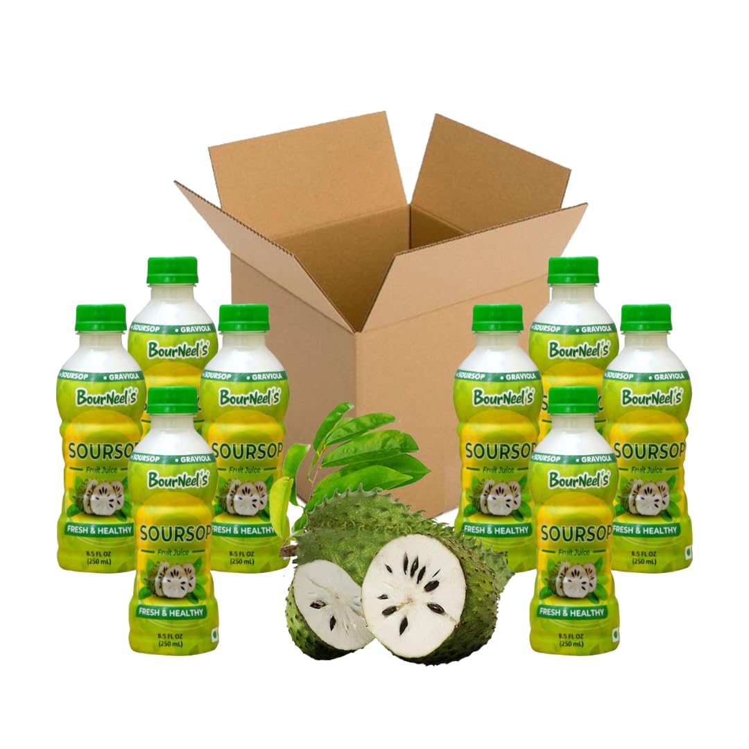 See full amazon price history chart for BourNeels® Soursop Fruit Juice 250ml (Pack of 8) | Soursop Graviola Laxman Phal Fruit Pulpy Juice Drink | High Vitamin C | BourNeels® Soursop Fruit Juice 250ml (Pack of 8) | Soursop Graviola Laxman Phal Fruit Pulpy Juice Drink | High Vitamin C | (B09JBYGPKT) Amazon Price History, Amazon Price Tracker