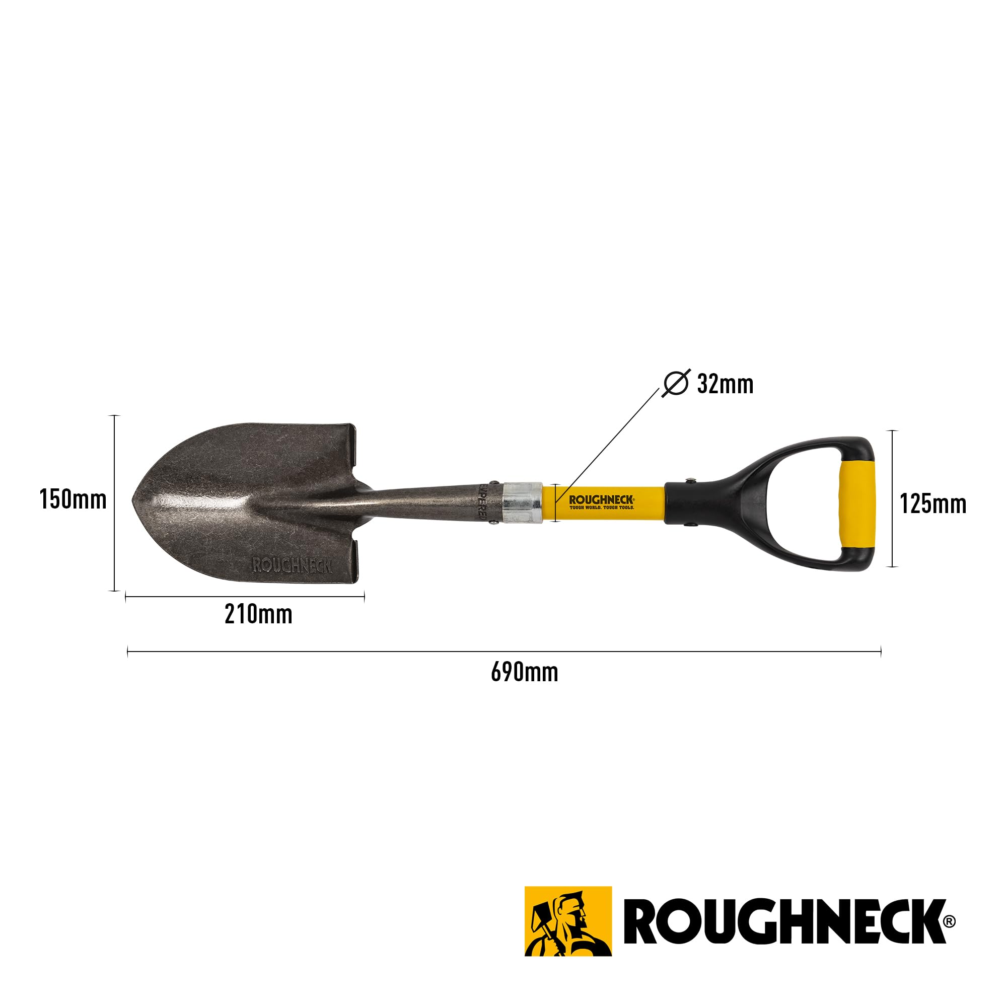 Roughneck Micro Pelle Ronde 68004 avec Manche 68,6 cm - 3