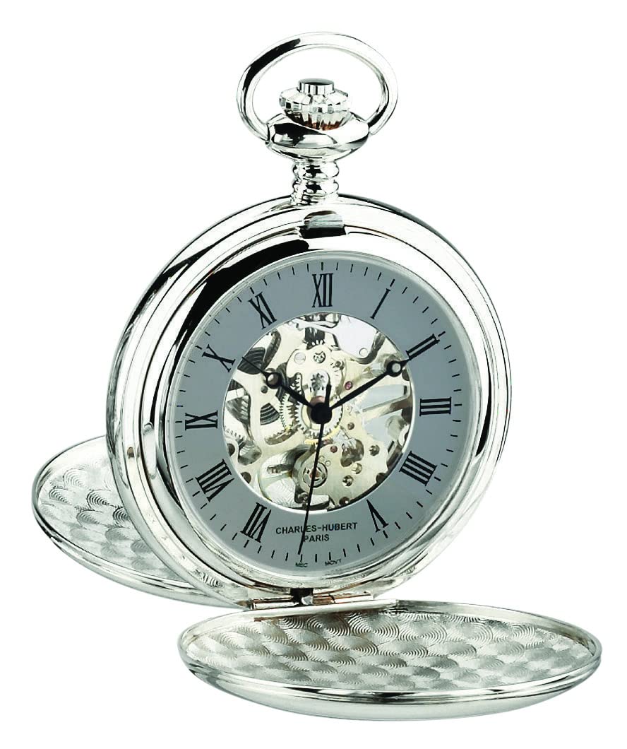 Charles-Hubert DWA064 Double Hunter Case Mechanical Pocket Watch