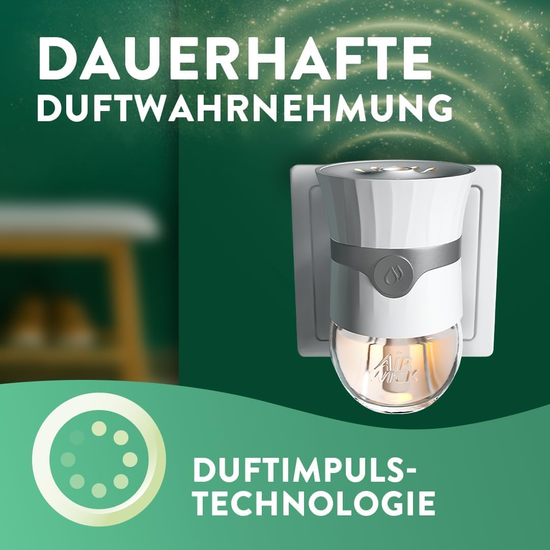Air Wick Duftstecker Starter-Set Paket inklusive 1 Geräte & 1 x 19ml Kirschblüte & Himbeere Nachfüller & 1 x Süße Vanille & Sheabutter 19ml Nachfüller