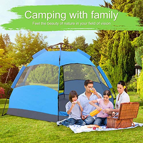 Carpa hexagonal impermeable para 3-5-7 personas miniatura 6