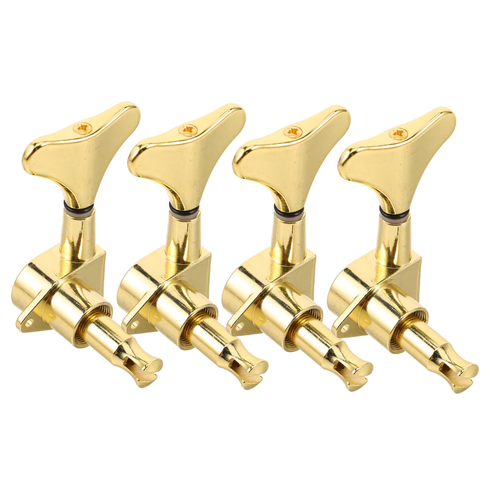 Toyvian 4 Pezzi Pioli di Accordatura per Basso Sigillati in Lega Dorata Tuning Pegs Completi per Riparazione e Upgrade di Chitarre Basso Precisione e Durata per Studio e Performance Live
