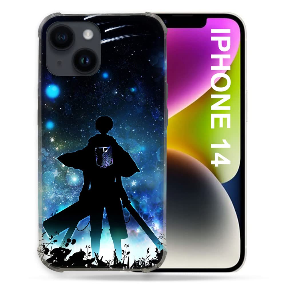 Coque MagSafe iPhone 14 Manga Levi Protège Objectif Anti-Rayures - 3