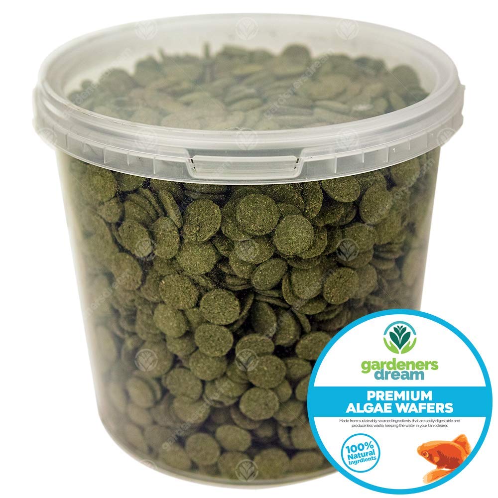 GardenersDream Premium Spirulina Algae Wafers Cibo Completo per Pesci d'Acquario