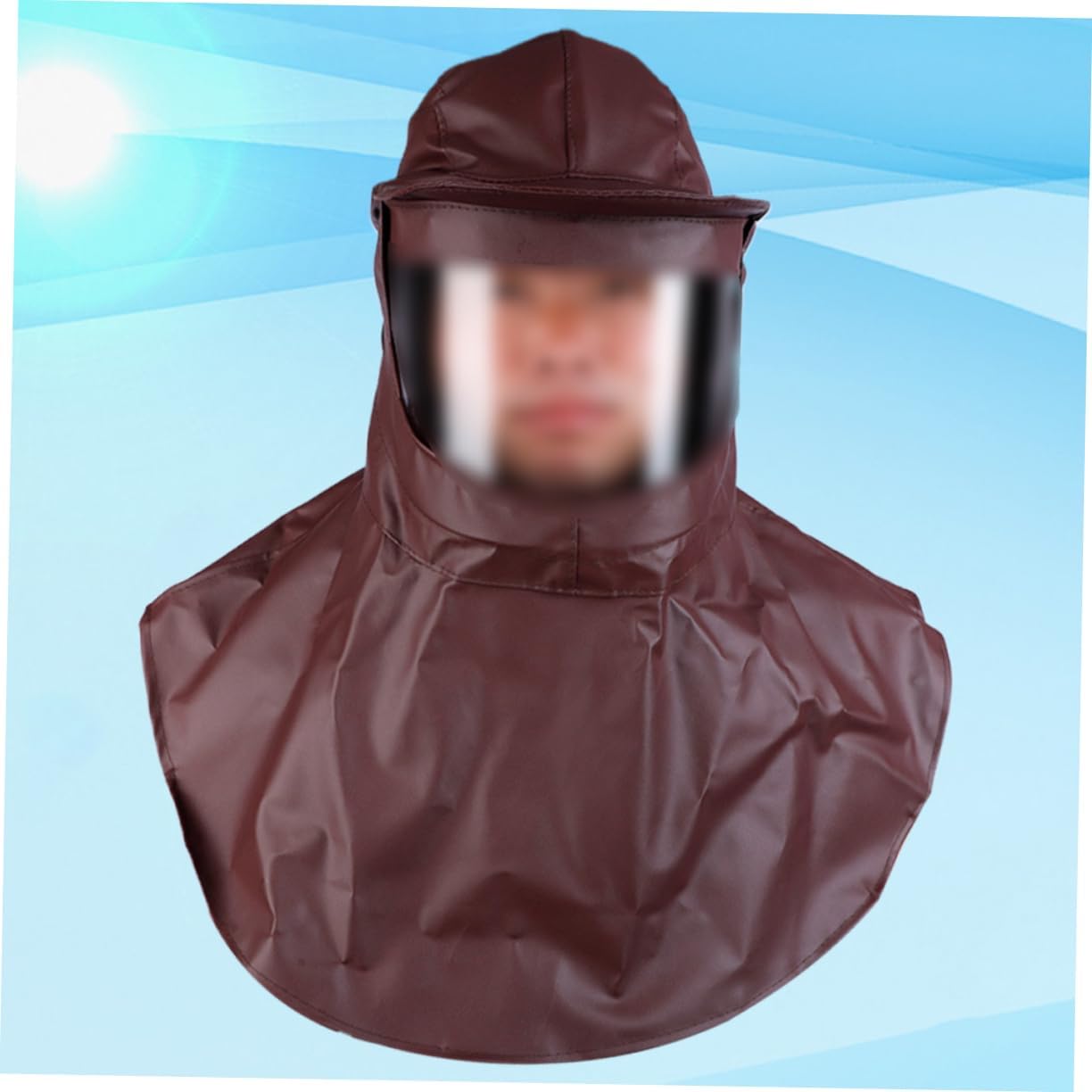 PRETYZOOM Acid and Alkali Resistant Oil Mask with Neck Cover Protective Cloak for Head and Neck for Industrial Use and Special Environments