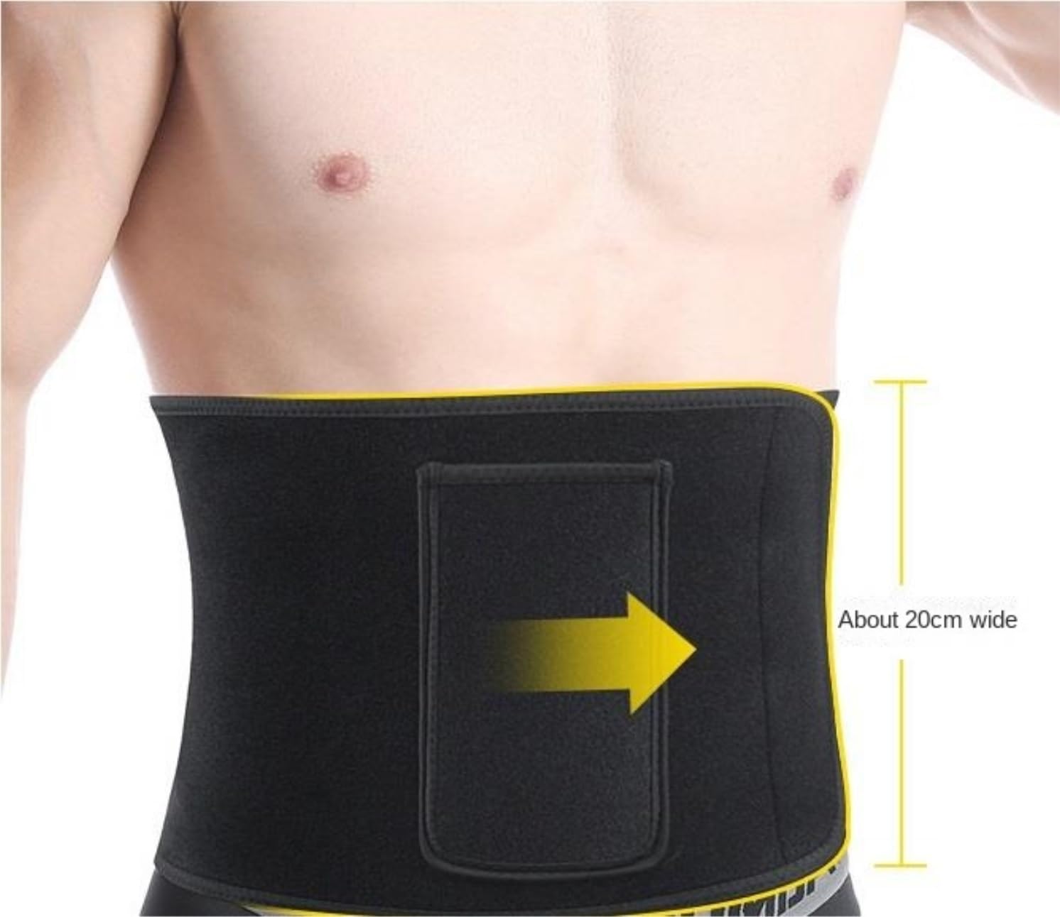 LYGXWJFC Controllo Cincher Cintura per Allenamento in Vita per Sauna Shapewear Controllo della Pancia Cintura di Supporto per la Schiena Regolabile