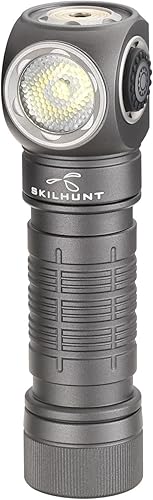 Miniatura 8 de Linterna frontal LED magnética USB compacta H150, recargable, manos libres, luz EDC para acampar, correr, senderismo, trabajo (naranja, blanco