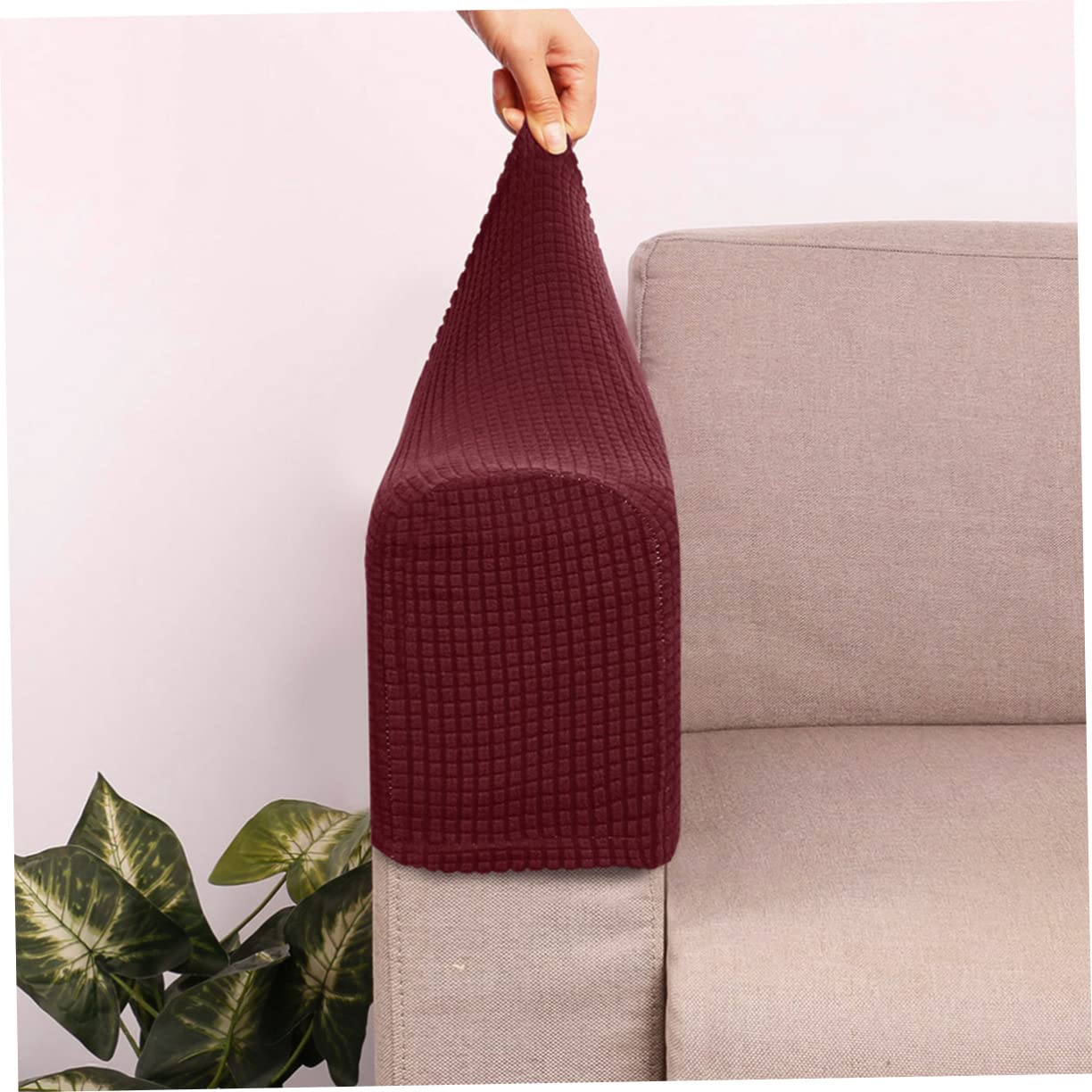 Cabilock Protection D'accoudoir De Canapé Lot De 2 Housses en Matériau Robuste Et Confortable pour Usage Domestique Et Commercial