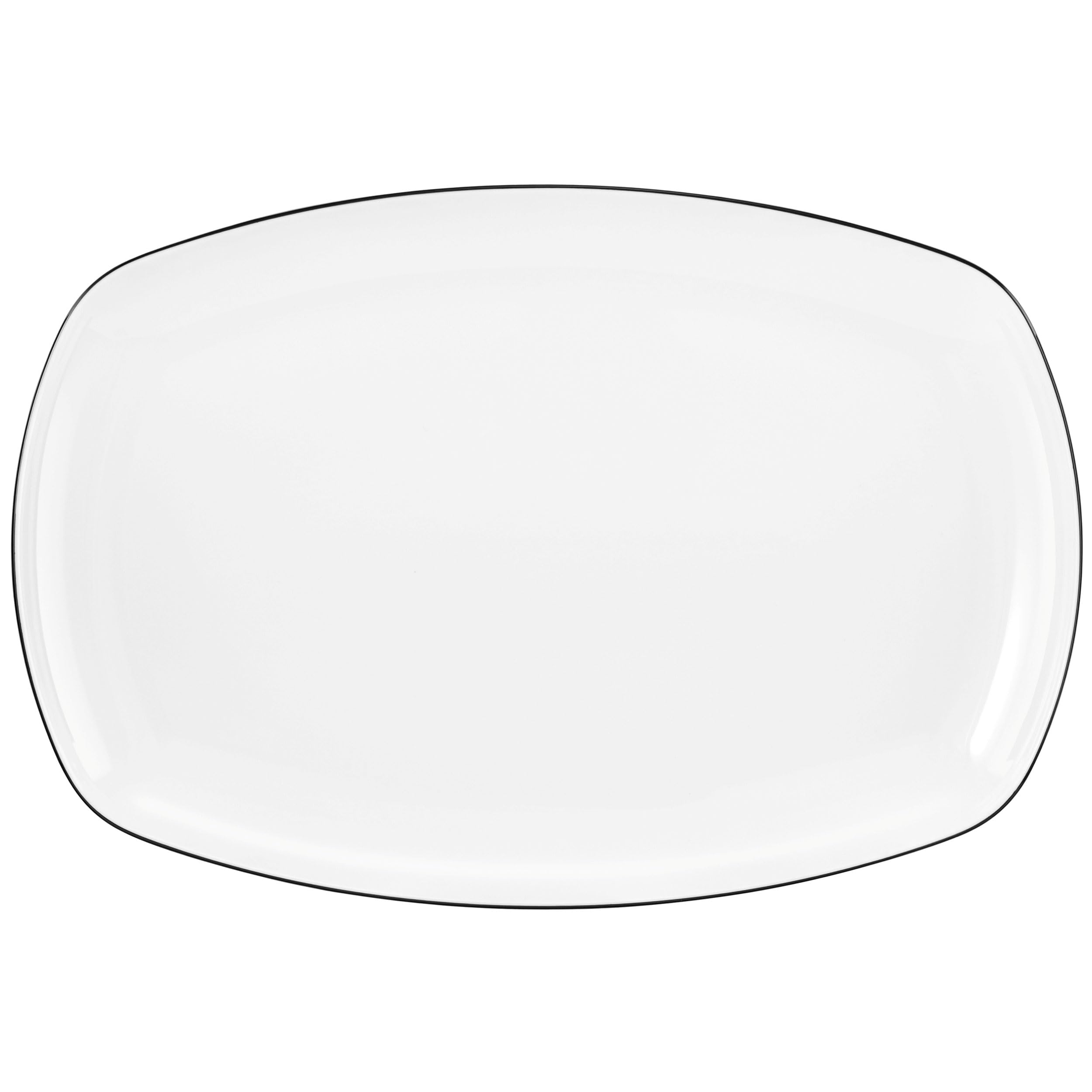 Seltmann Lido Service De Table Rectangulaire 12 Pièces Noir : Seltmann Weiden