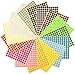 Gomette Ronde,16 Feuilles 6mm Autocollants à Pois Couleur Gommettes 6120 Etiquettes de Points de CercleF Autocollants de Codage pour Calendriers Scolaires Bureau Carte Artisanat Art