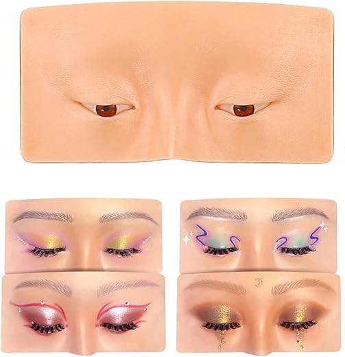 Miss Hot Makeup Practice Face Board, Silicone Makeup Face – Practice Skin Board,for Makeup PEye Makeup Practice for Beginner Makeup Artist The Perfect Makeup