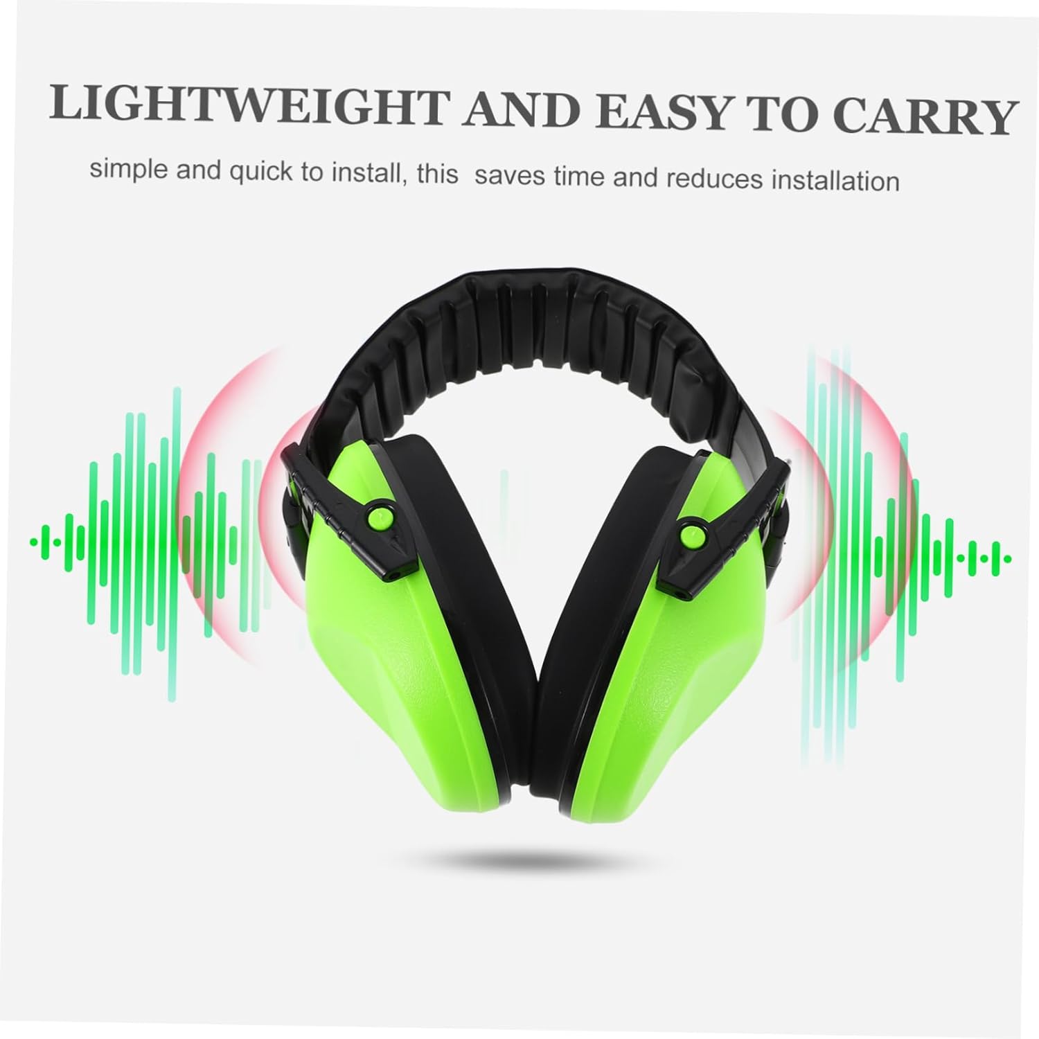 HANABASS 2pcs Ear Protection Earmuffs Noise Reduction Headphones for Airplane Travel Lightweight Soundproof Design Apple
