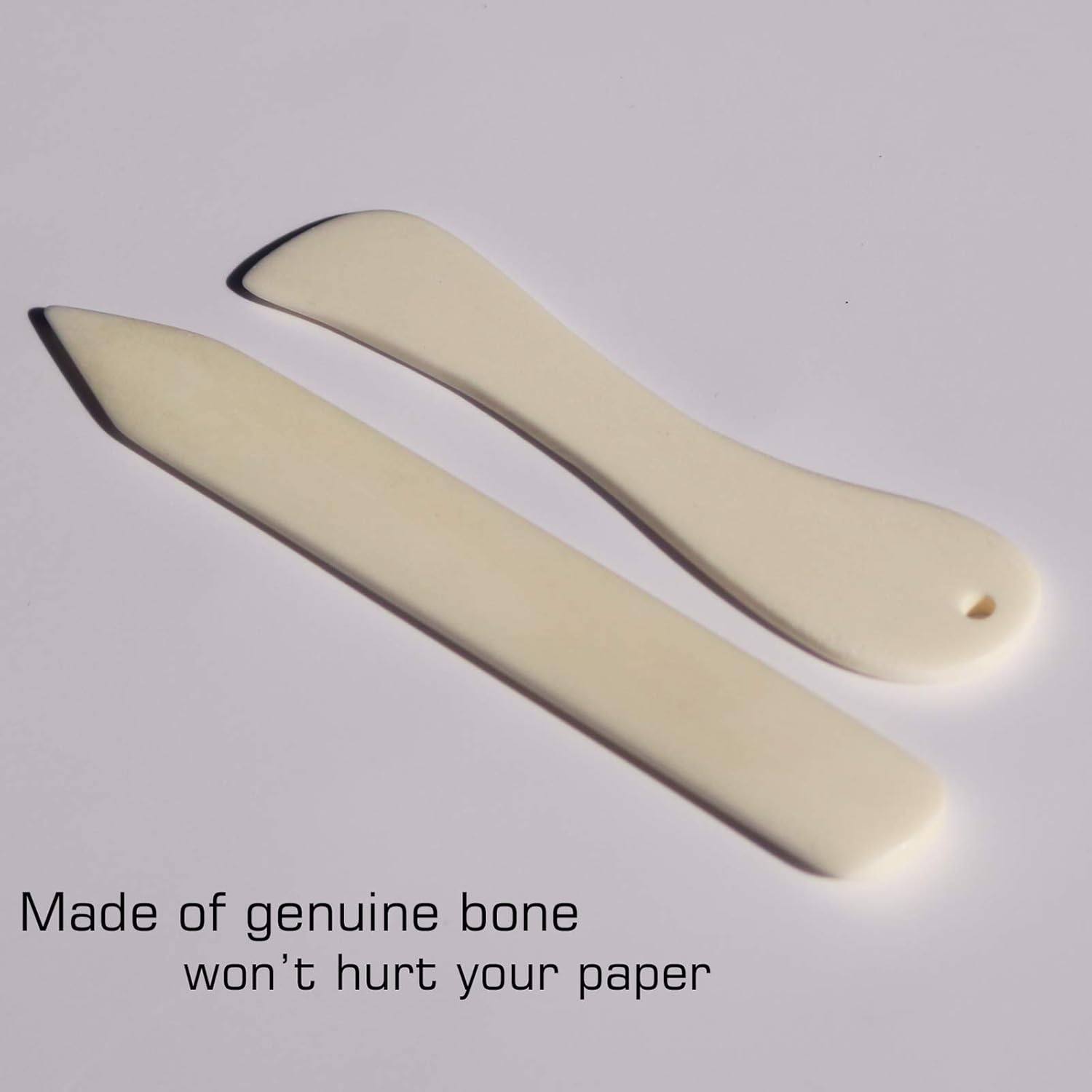 VENCINK Genuine Bone Folder Paper Creaser Set Folding Scoring Burnishing Crafting Scrapbooking Tool for Bookbinding,Paper & Leather Crafts,Card Making and Office Supplies