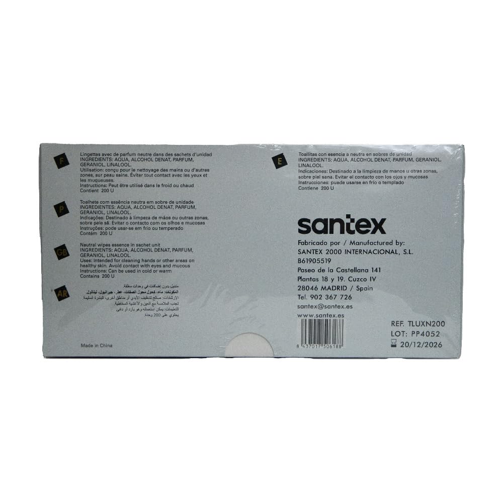 Toallitas LXY Neutra | Fabricadas en tejido sin tejer | Superficie suave microperforada, no se rompen y no dejan residuos | Pack de 200 unidades