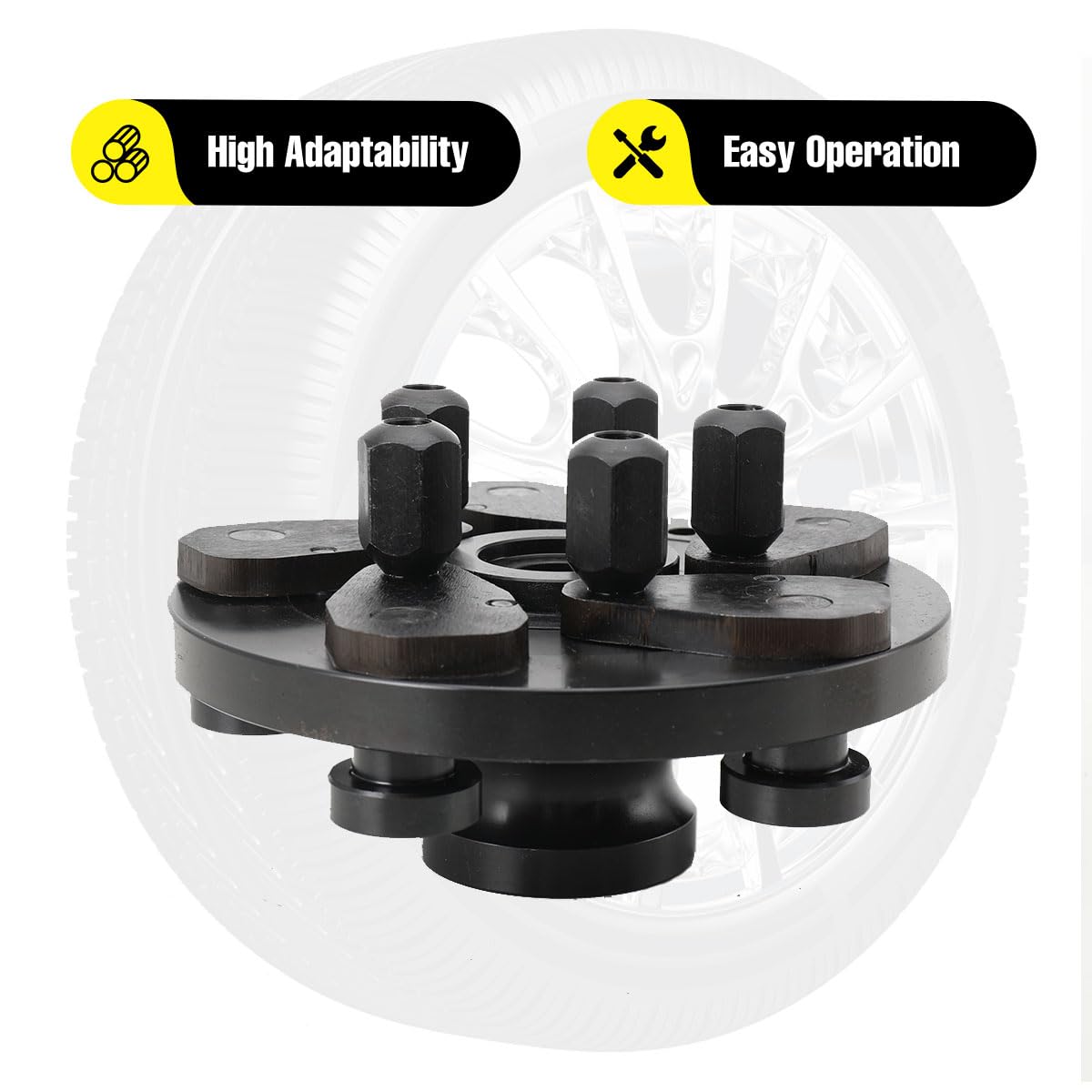 Spannflansch Adapter für Felgen für Wuchtmaschine Reifenwuchtmaschin von Rädern unterschiedlicher Typen von Kraftfahrzeugen auf eine Welle Einer Auswuchtmaschinemit 40mm
