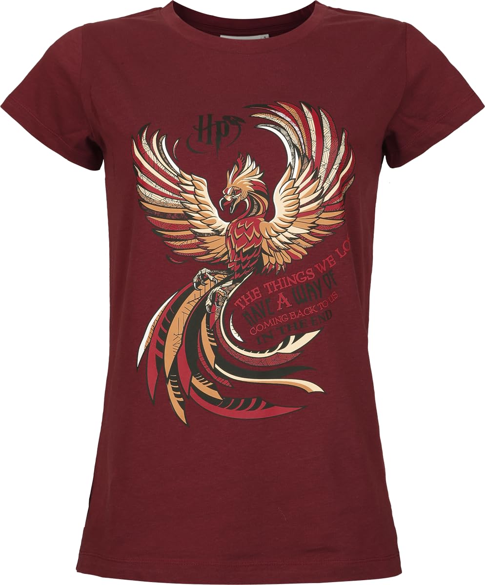 Harry Potter L'Ordre du Phénix Femme Pyjama Lie-de-vin 100% Coton Confortable