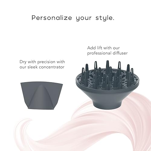 Miniatura 13 de INFINITIPRO BY Conair SmoothWrap Secador de pelo con difusor Secador de pelo para menos encrespamiento, más volumen y cuerpo Con tecnología