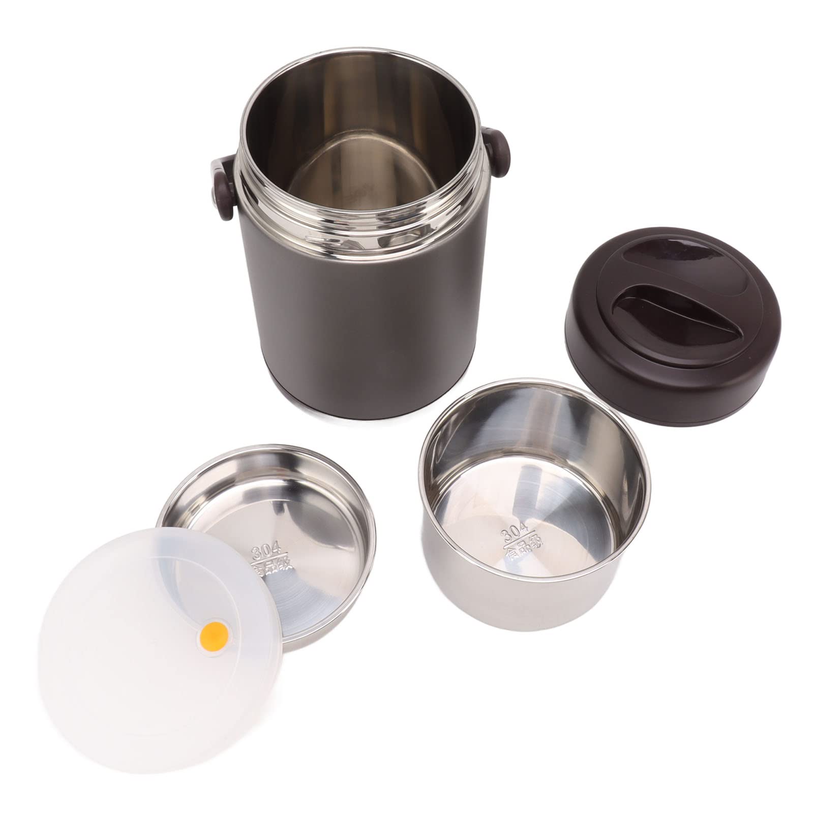 Ausla Termo para Alimentos Al Vacío de 2 Litros, Acero Inoxidable 304, Aislamiento Multicapa, Mantiene las Comidas Calientes Durante Horas, Ideal para el Trabajo y Al Aire Libre