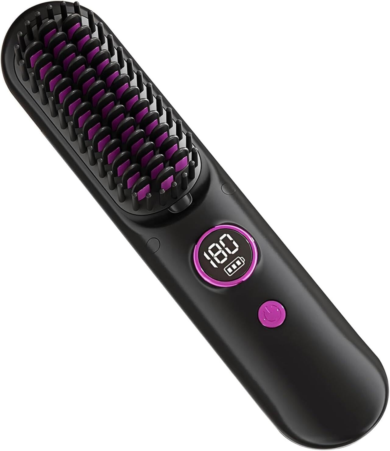 MayMax Cepillo Alisador Inalambrico Portatil 235 g - Mas Ligero que una Botella de Agua, Alisa en Cualquier Lugar Sin Cables